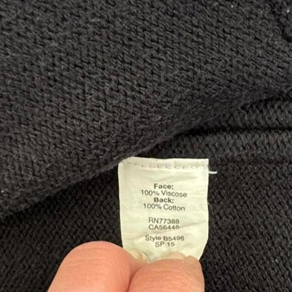 Madewell Scuba Black Cropped Jacket - Size XS - Picture 2 of 8